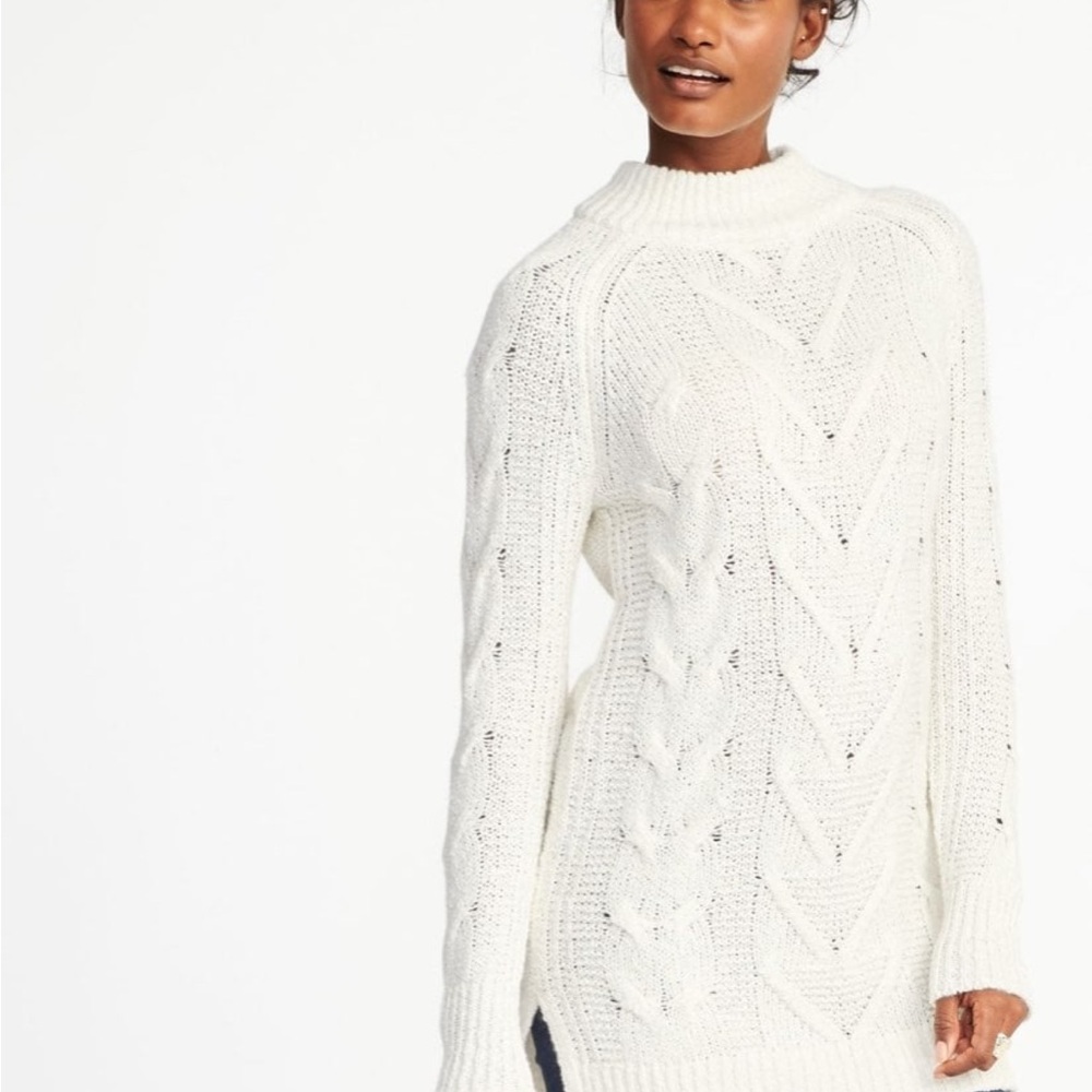 Old navy mock neck tunic sweater